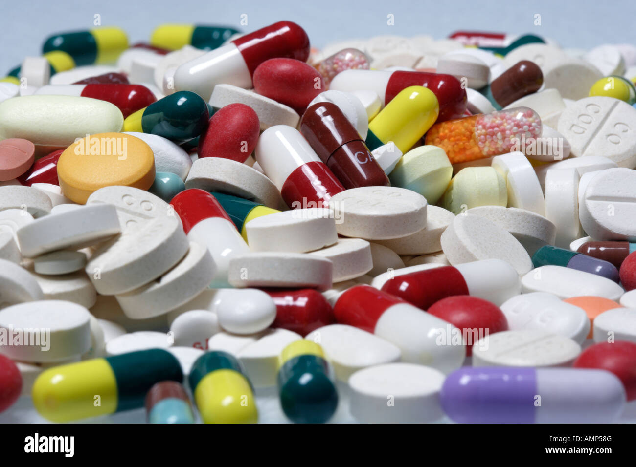 Assorted Pills Stock Photo