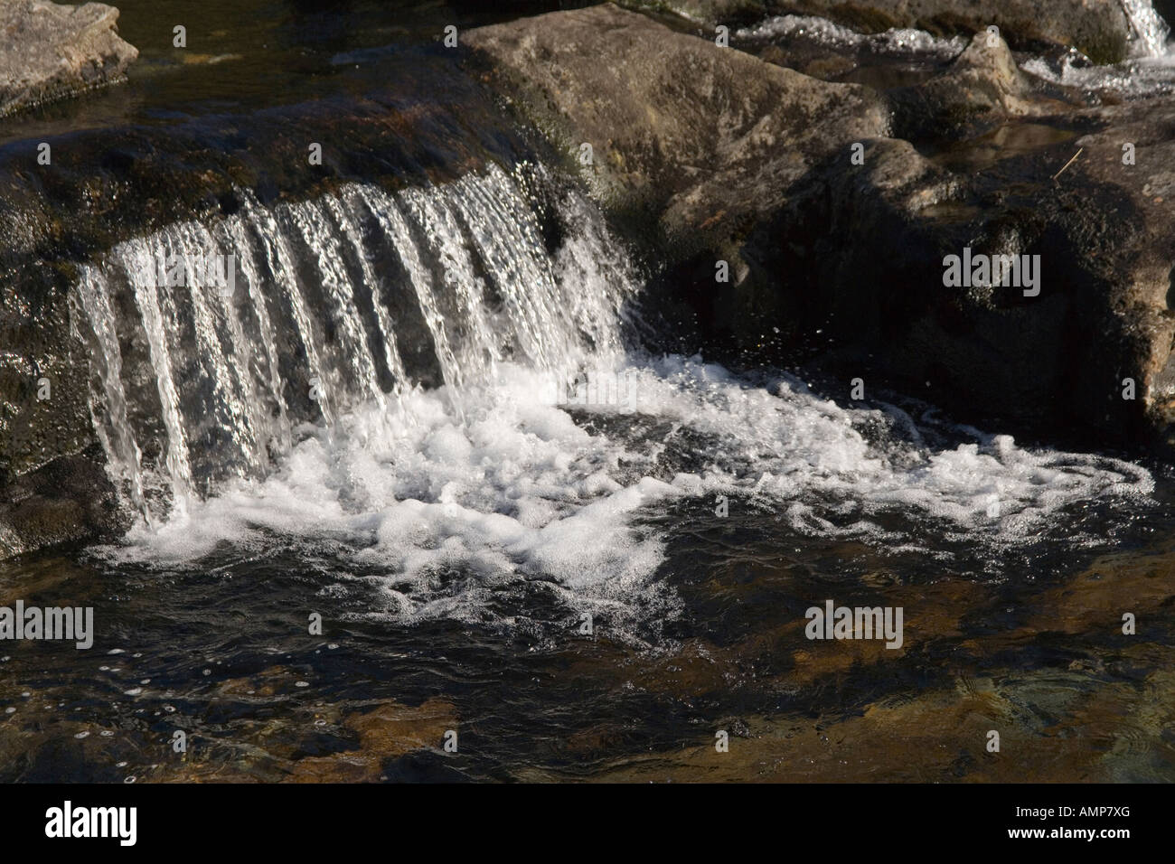 The Waterfalls by the Watkin Path up Mount Snowdon, Snowdonia National ...