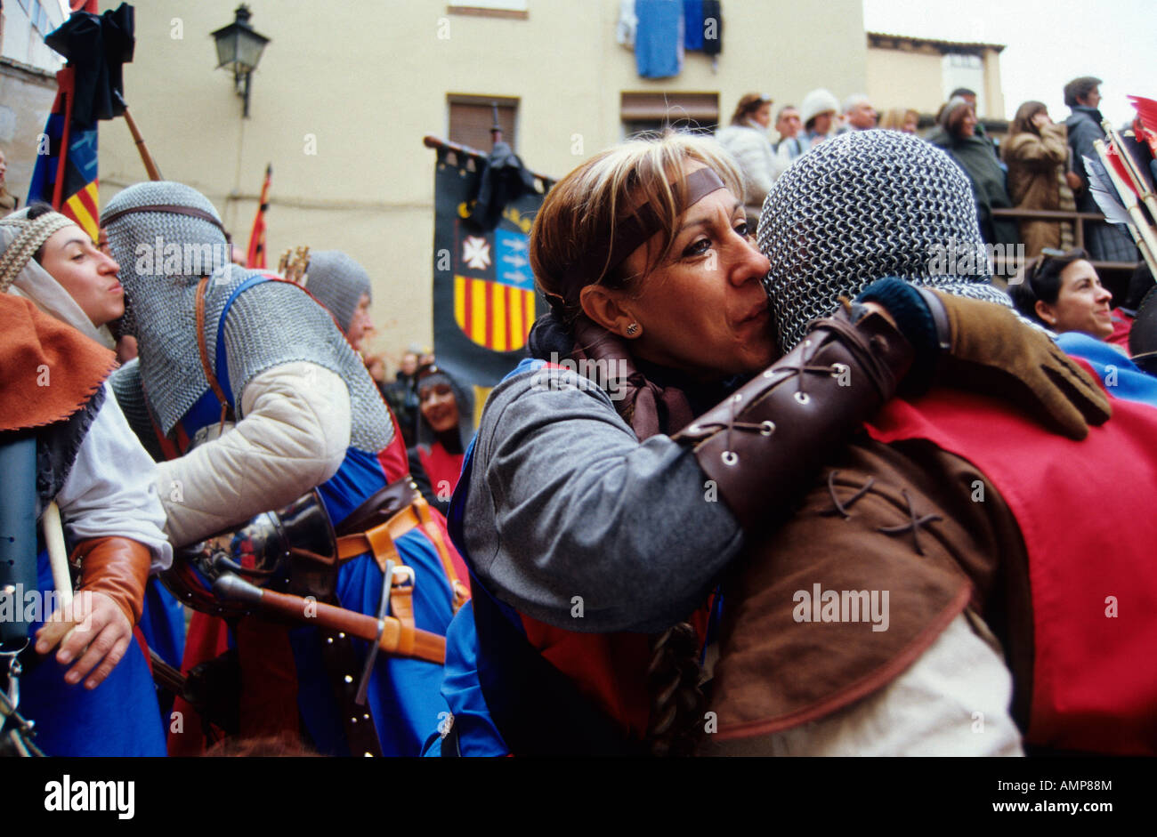 SPAIN Aragon TERUEL Medieval recreations in Spain Stock Photo - Alamy