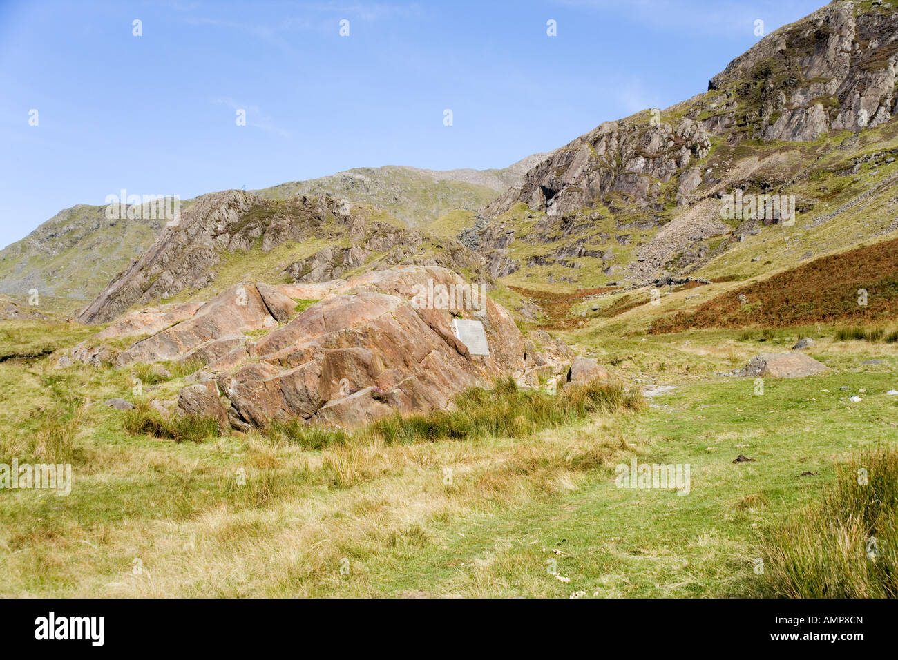 Gladstone Rock from the Watkin Path from above the waterfalls up Mount