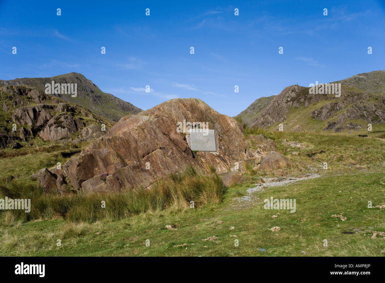 Gladstone Rock from the Watkin Path from above the waterfalls up Mount