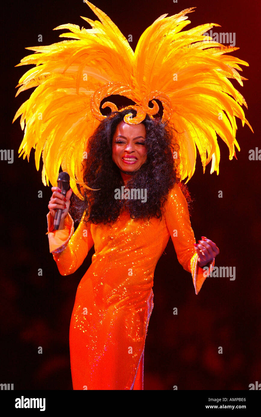 Diana Ross in concert at the Odyssey Arena Stock Photo Alamy