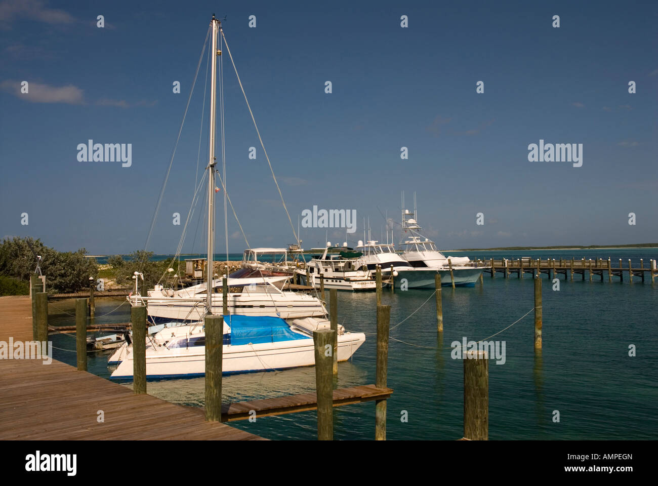 Flying Fish Marina, Clarence Town, Long Island, Bahamas Stock Photo Alamy