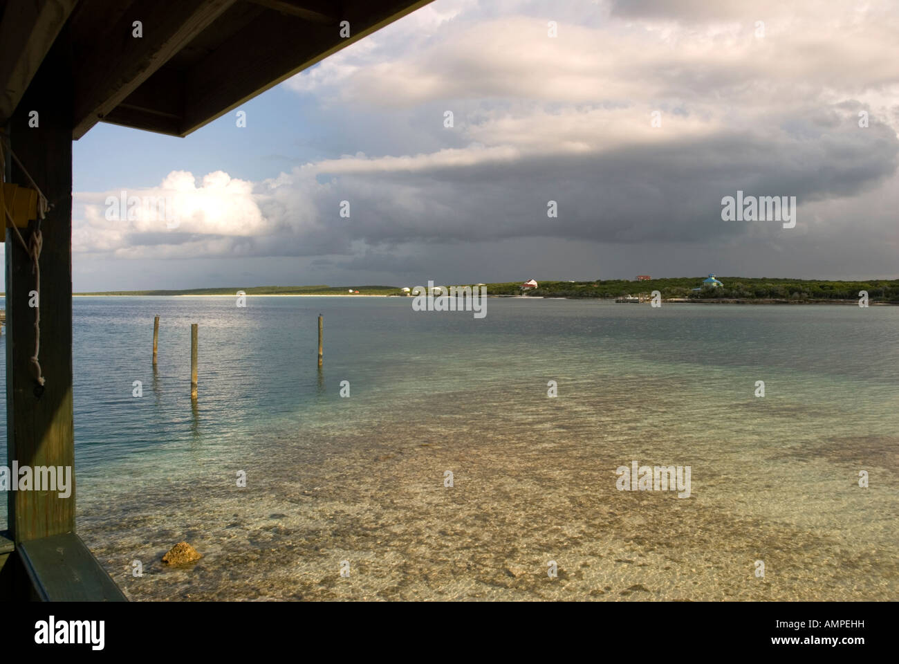 View from Flying Fish Marina, Clarence Town, Long Island, Bahamas Stock Photo Alamy