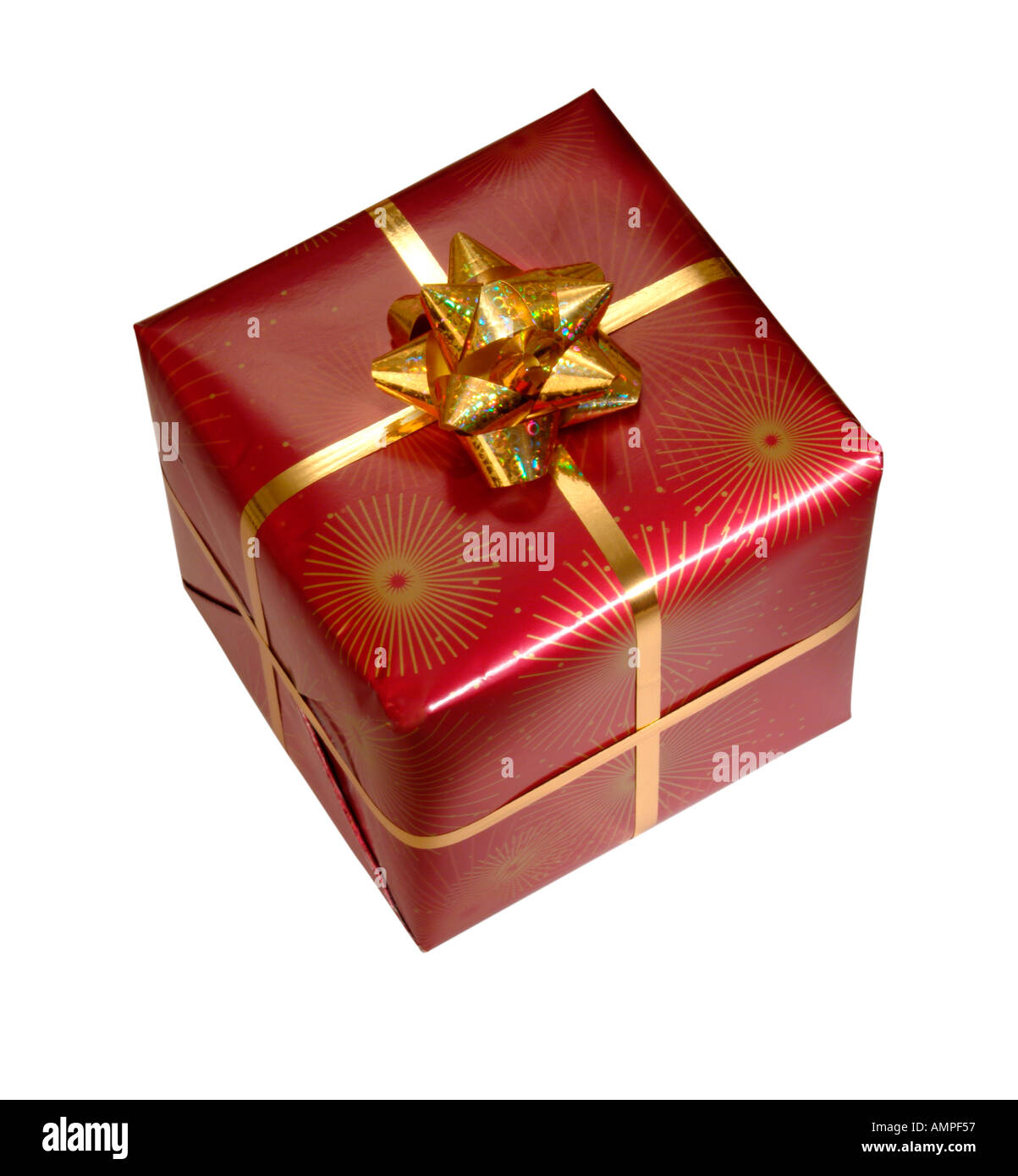 Gift wrapped box Stock Photo Alamy
