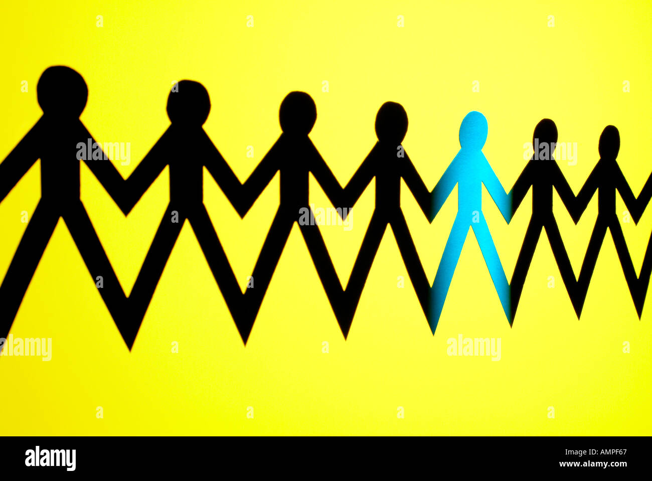 Odd One Out Stand Out From The Crowd Stock Photo Alamy