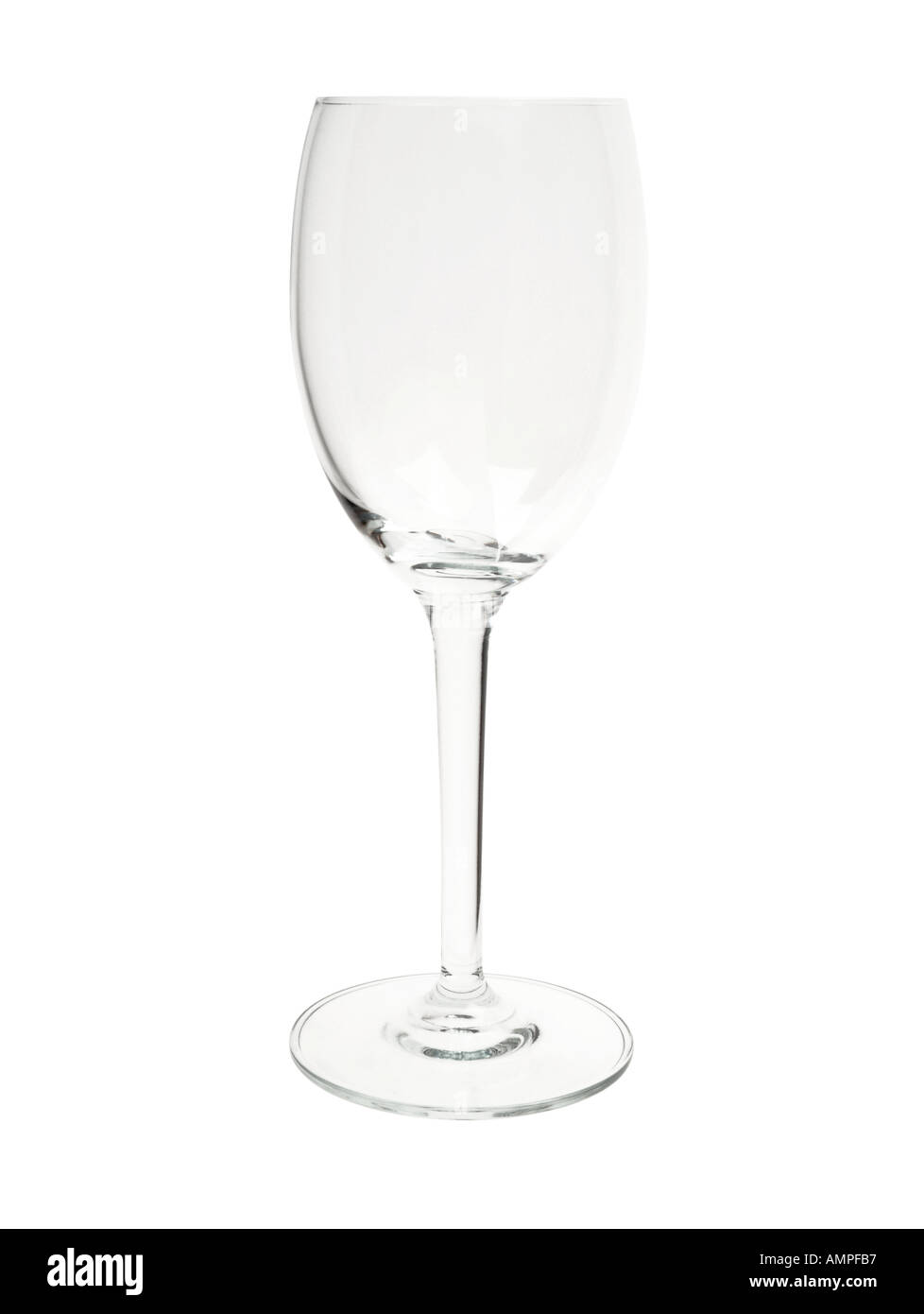 Empty wine glass Stock Photo