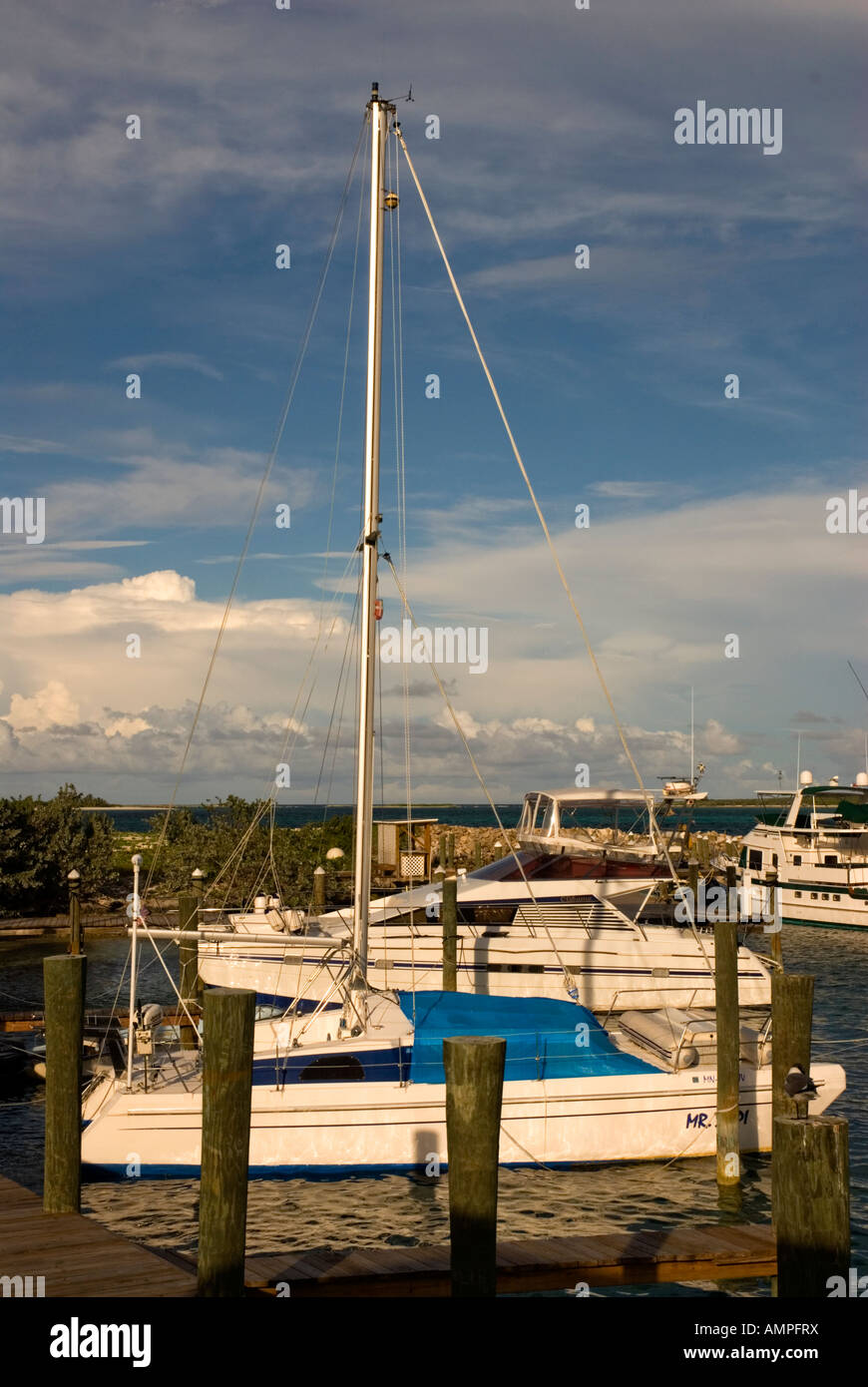 Flying Fish Marina, Clarence Town, Long Island, Bahamas Stock Photo Alamy