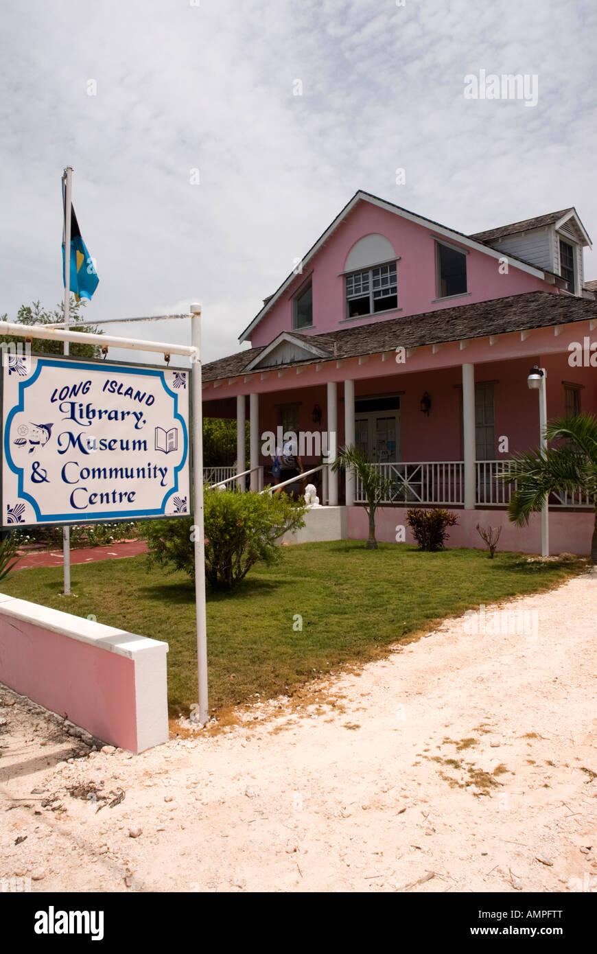Long Island Library Museum and Community Centre, Long Island, Bahamas Stock Photo Alamy