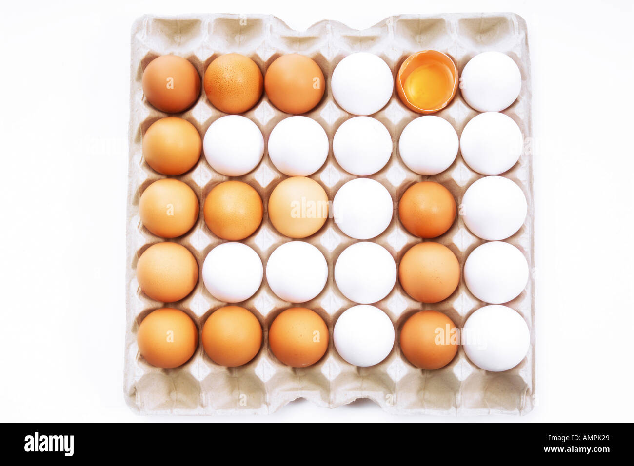 Eggs in carton Stock Photo Alamy