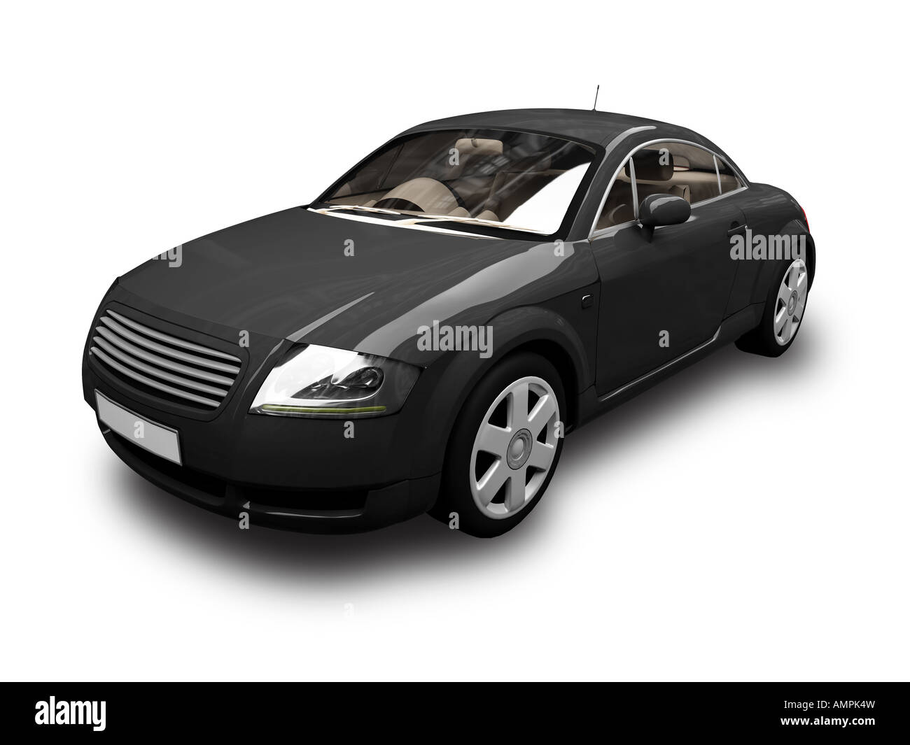 isolated sport car on white background Stock Photo - Alamy