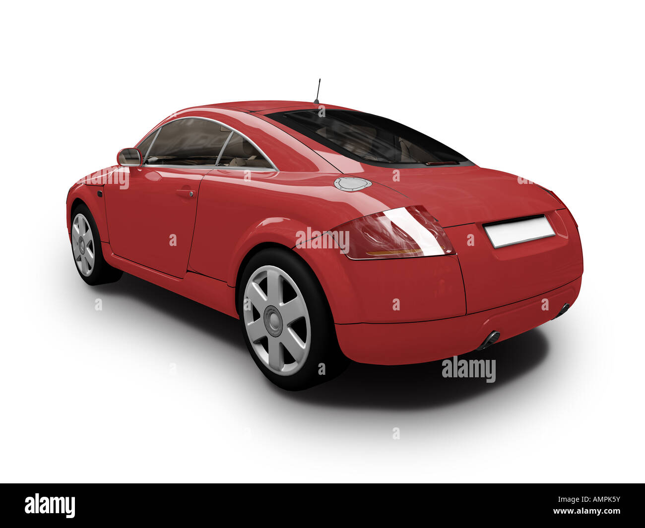 isolated sport car on white background Stock Photo - Alamy