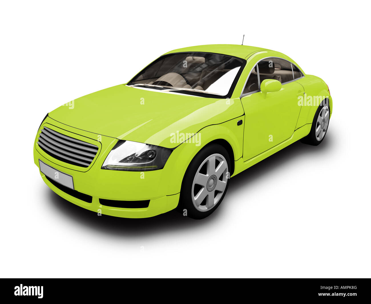 isolated sport car on white background Stock Photo - Alamy