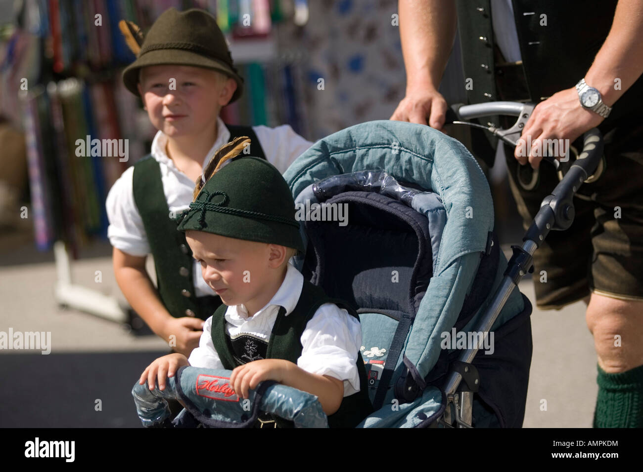 child in push chair Stock Photo Alamy