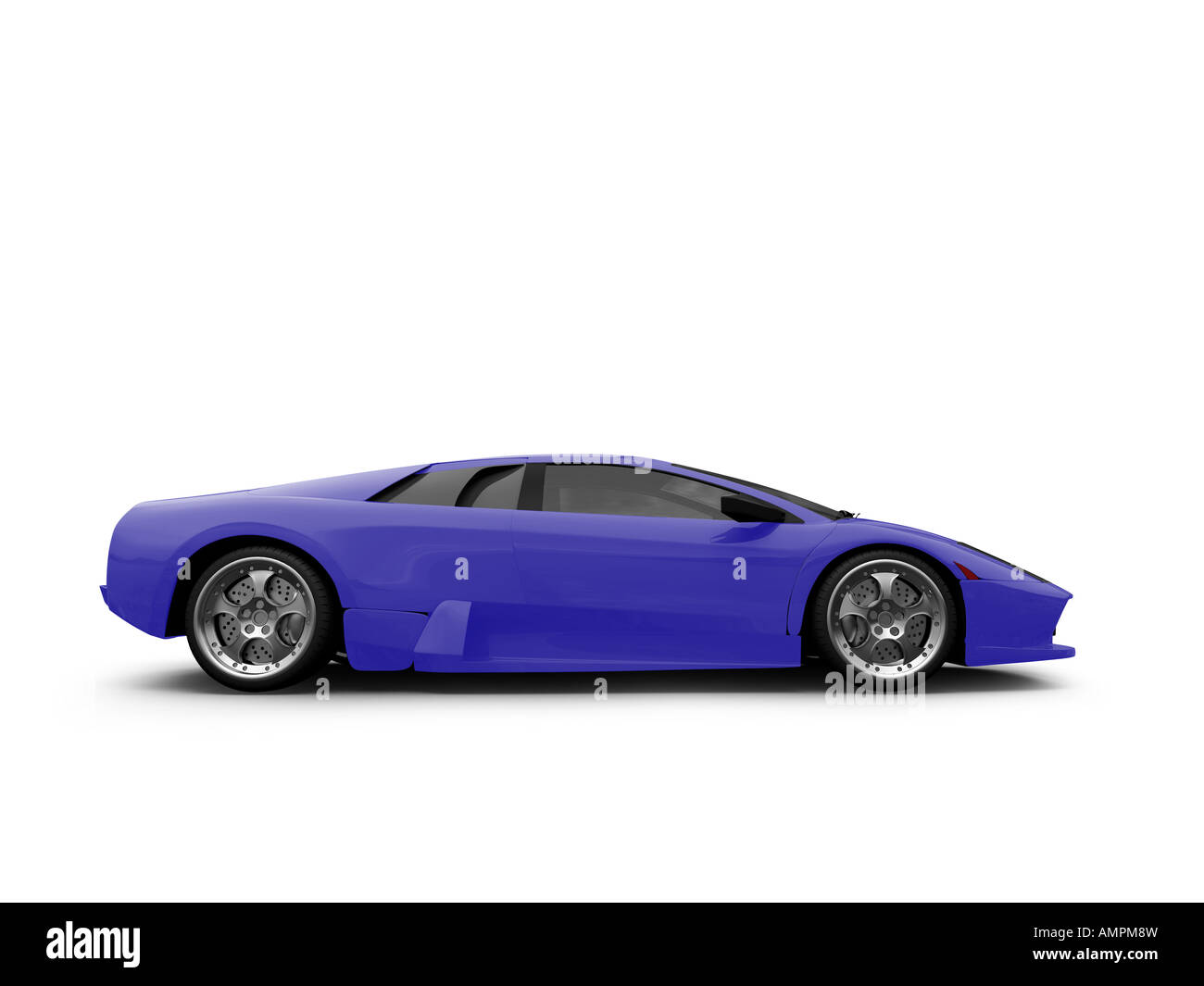 isolated sport car on white background Stock Photo - Alamy