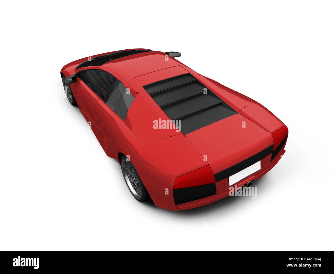 isolated sport car on white background Stock Photo - Alamy