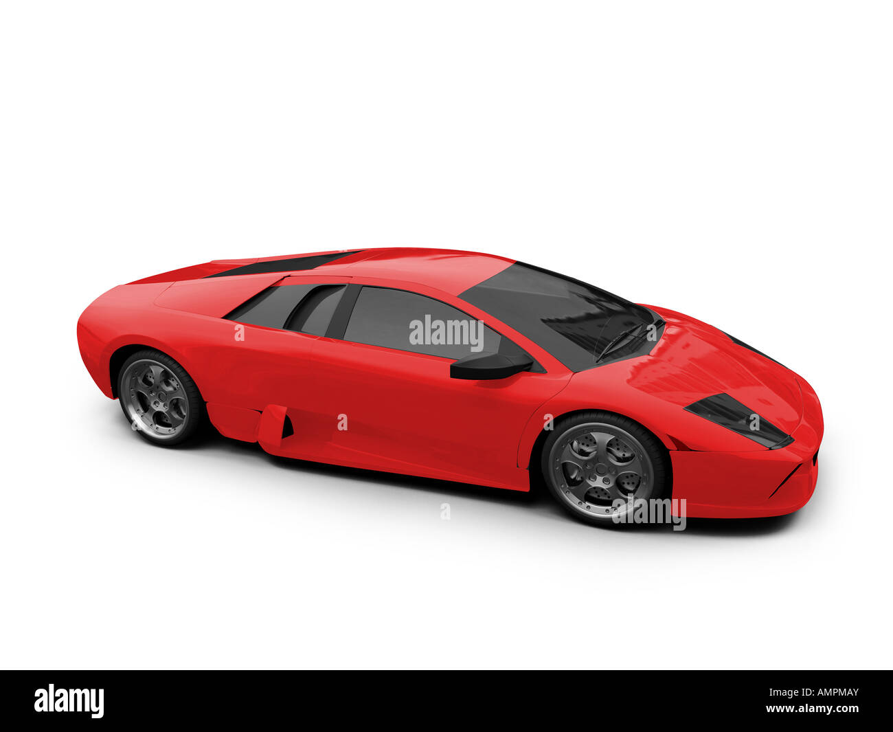 isolated sport car on white background Stock Photo - Alamy
