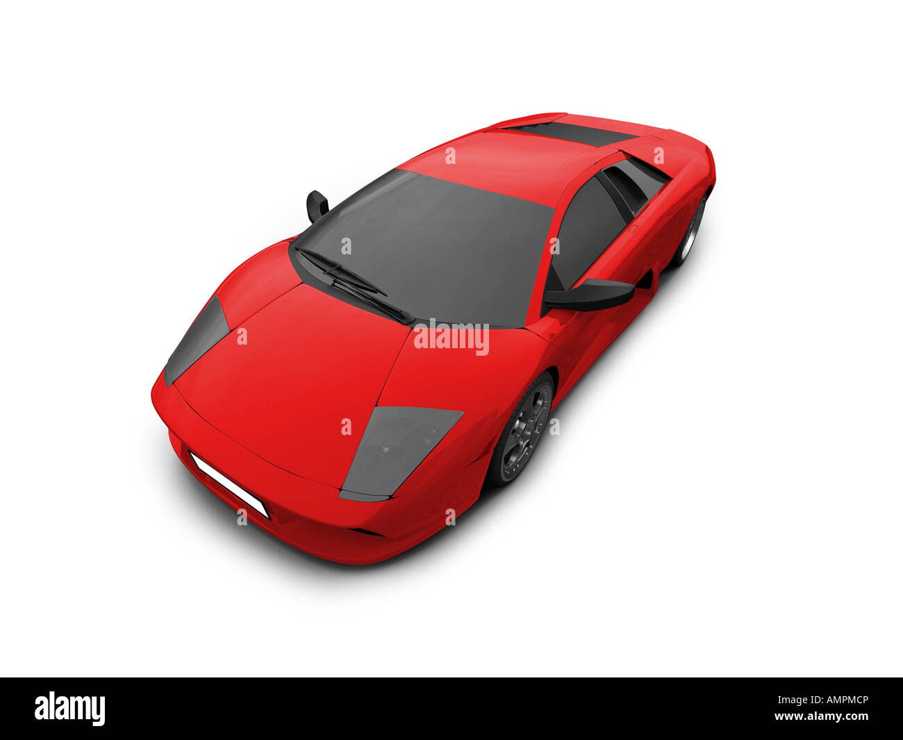 isolated sport car on white background Stock Photo - Alamy