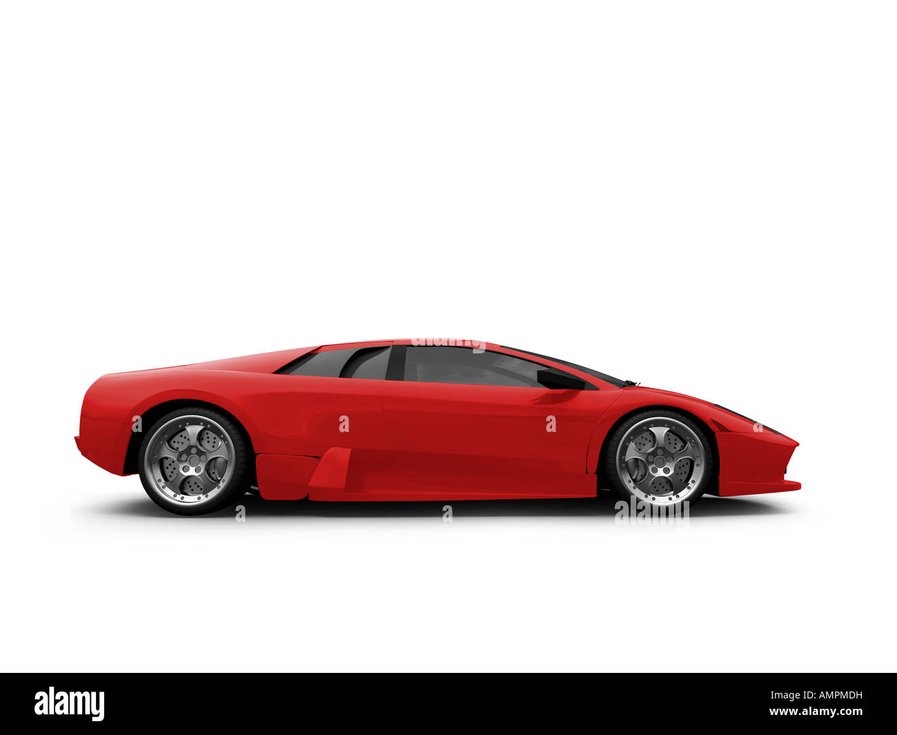 isolated sport car on white background Stock Photo - Alamy