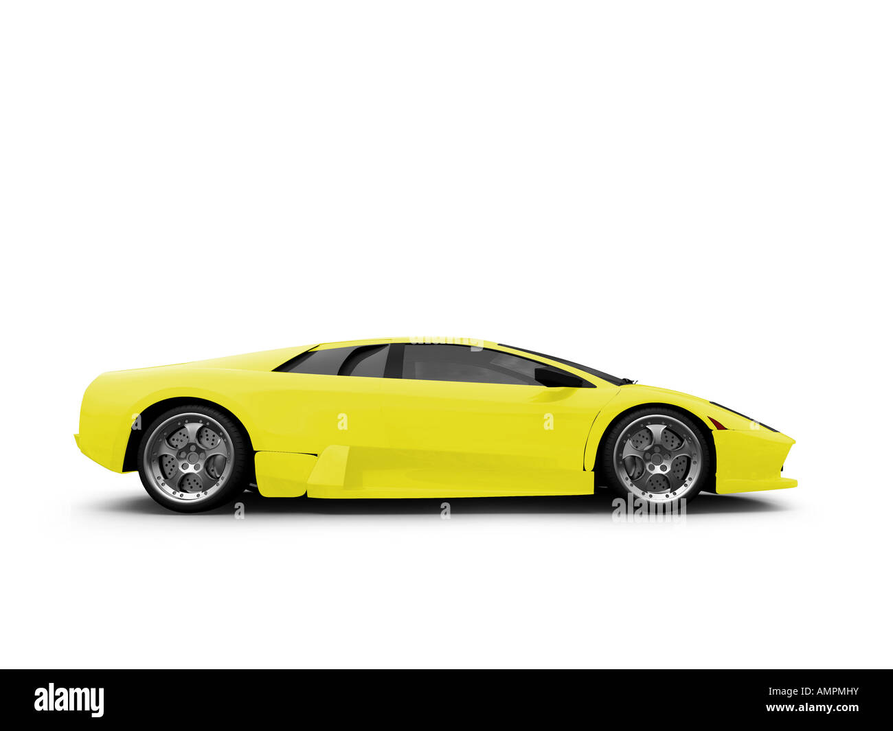 isolated sport car on white background Stock Photo - Alamy