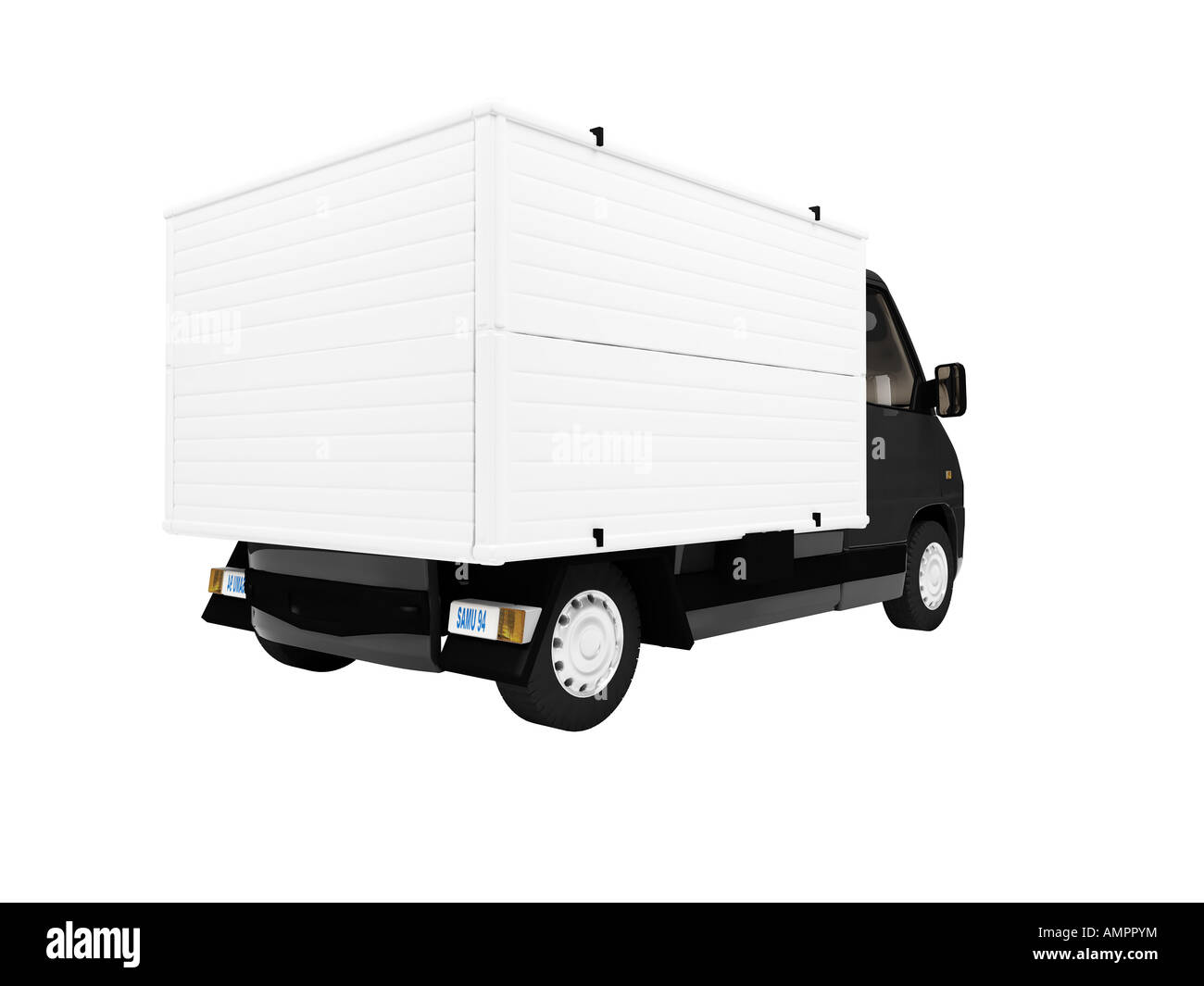 cargo car on white background Stock Photo Alamy