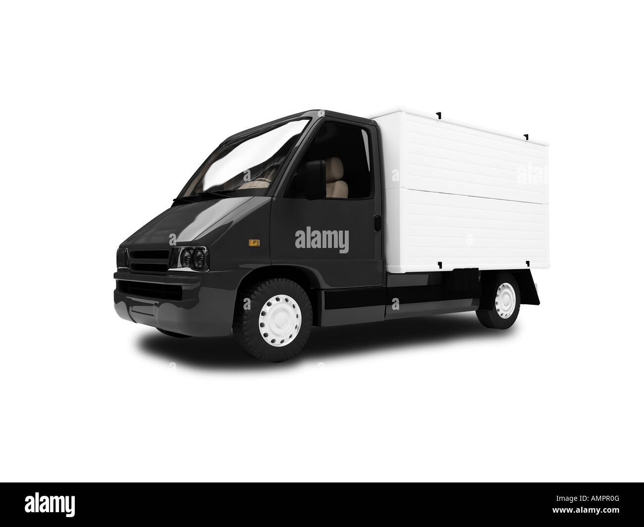 cargo car on white background Stock Photo Alamy