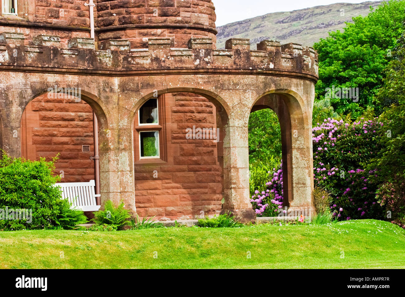 Kinloch Castle on the island of Rum Stock Photo Alamy