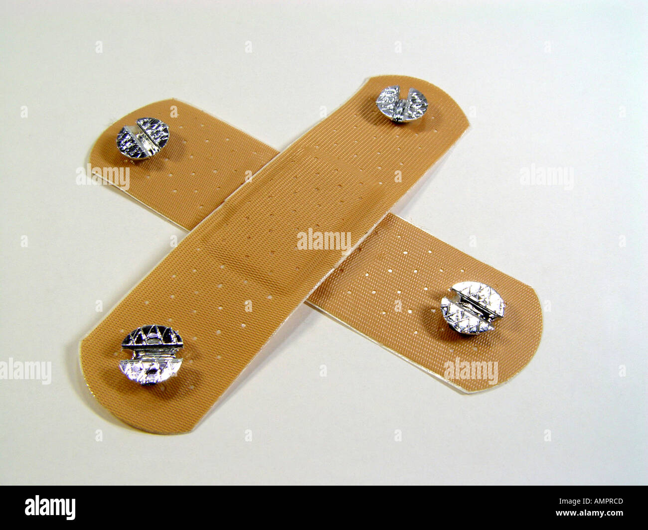 plaster with screw Stock Photo Alamy