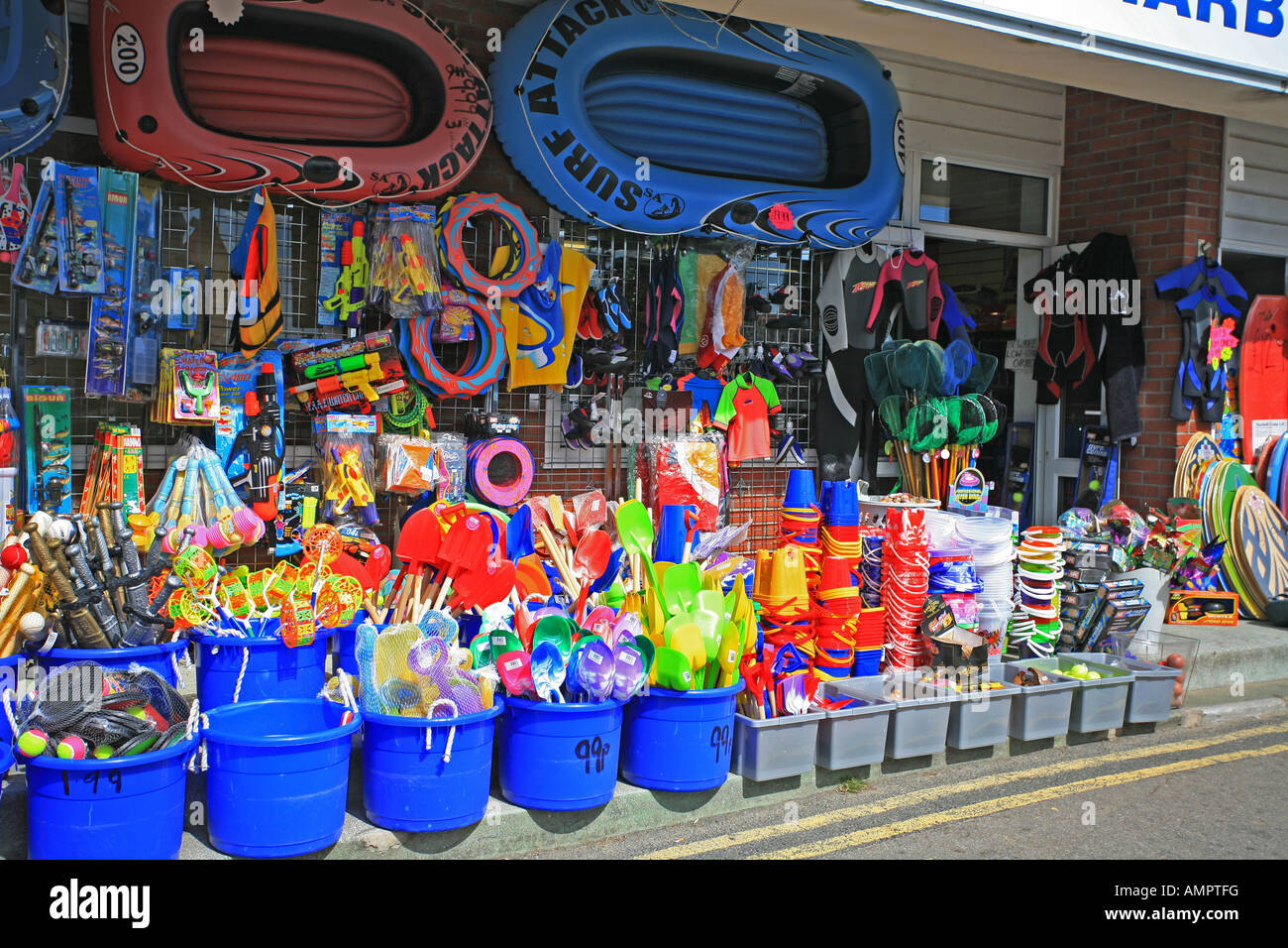 Beach equipment shop Padstow Cornwall UK Stock Photo Alamy