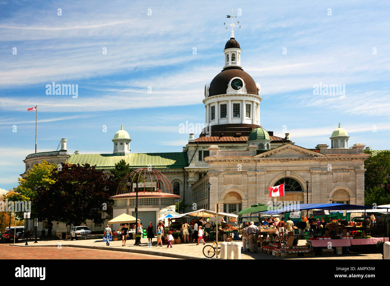 City Hall and Market Kingston Ontario Canada Stock Photo Alamy