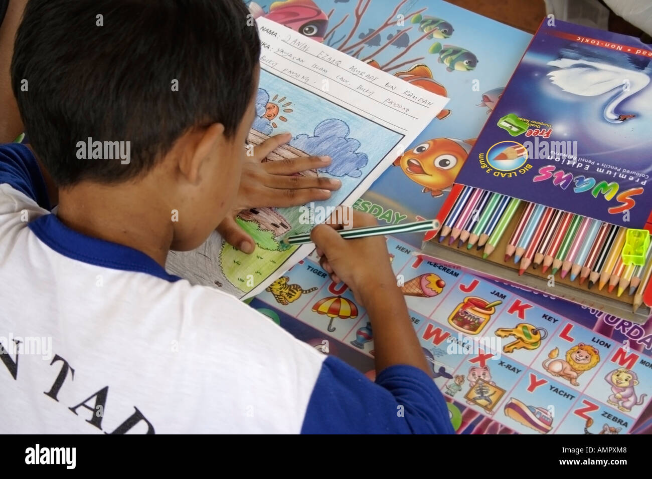 Young artist in Malaysia Stock Photo Alamy