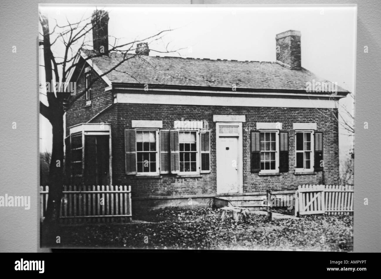 Thomas Edison historic images home where born in Milan Ohio Stock Photo