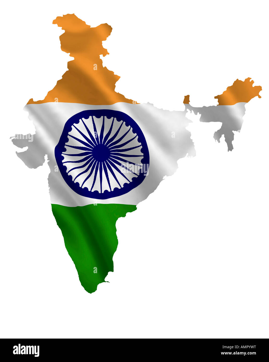 India Map And Flag Design Stock Photo 15319331 Alamy
