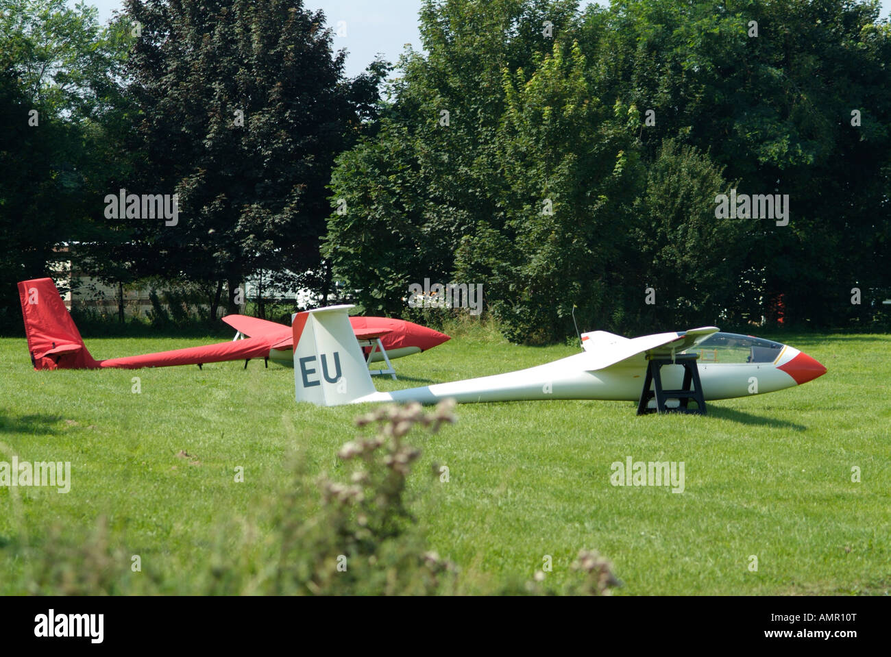 Gliders at Pocklington Gliding club Stock Photo Alamy