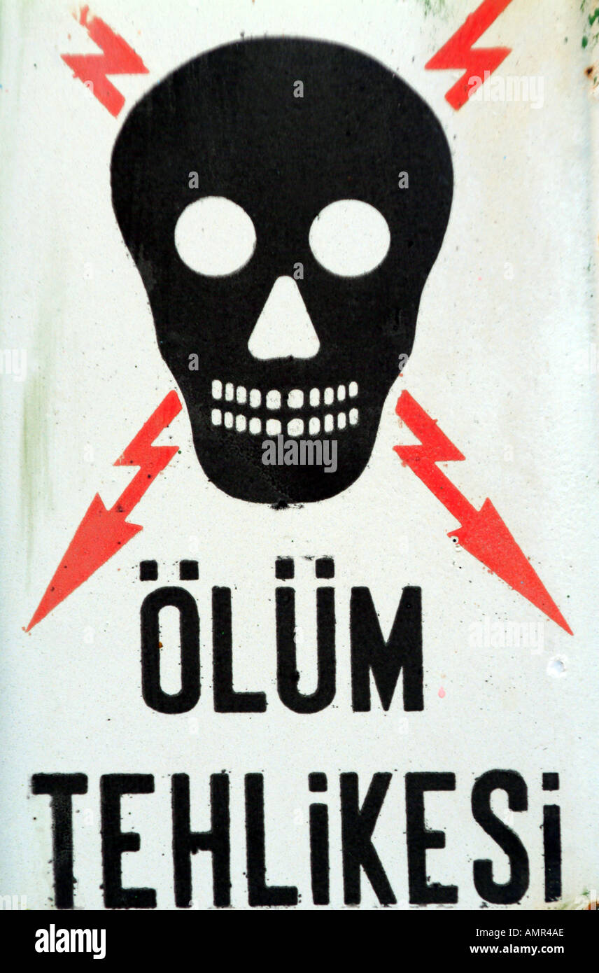 danger high voltage electricity turkey turkish turk olum tehlikesi