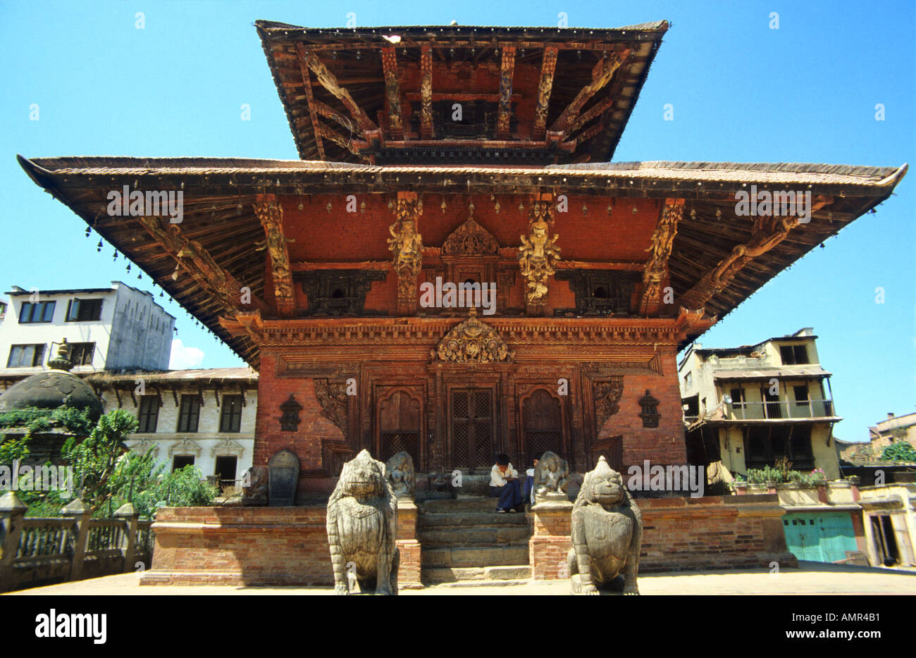 pagoda style temple durbar square Kathmandu Nepal Asia Stock Photo