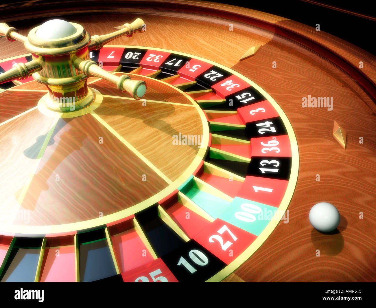 Roulette Wheel Stock Photo