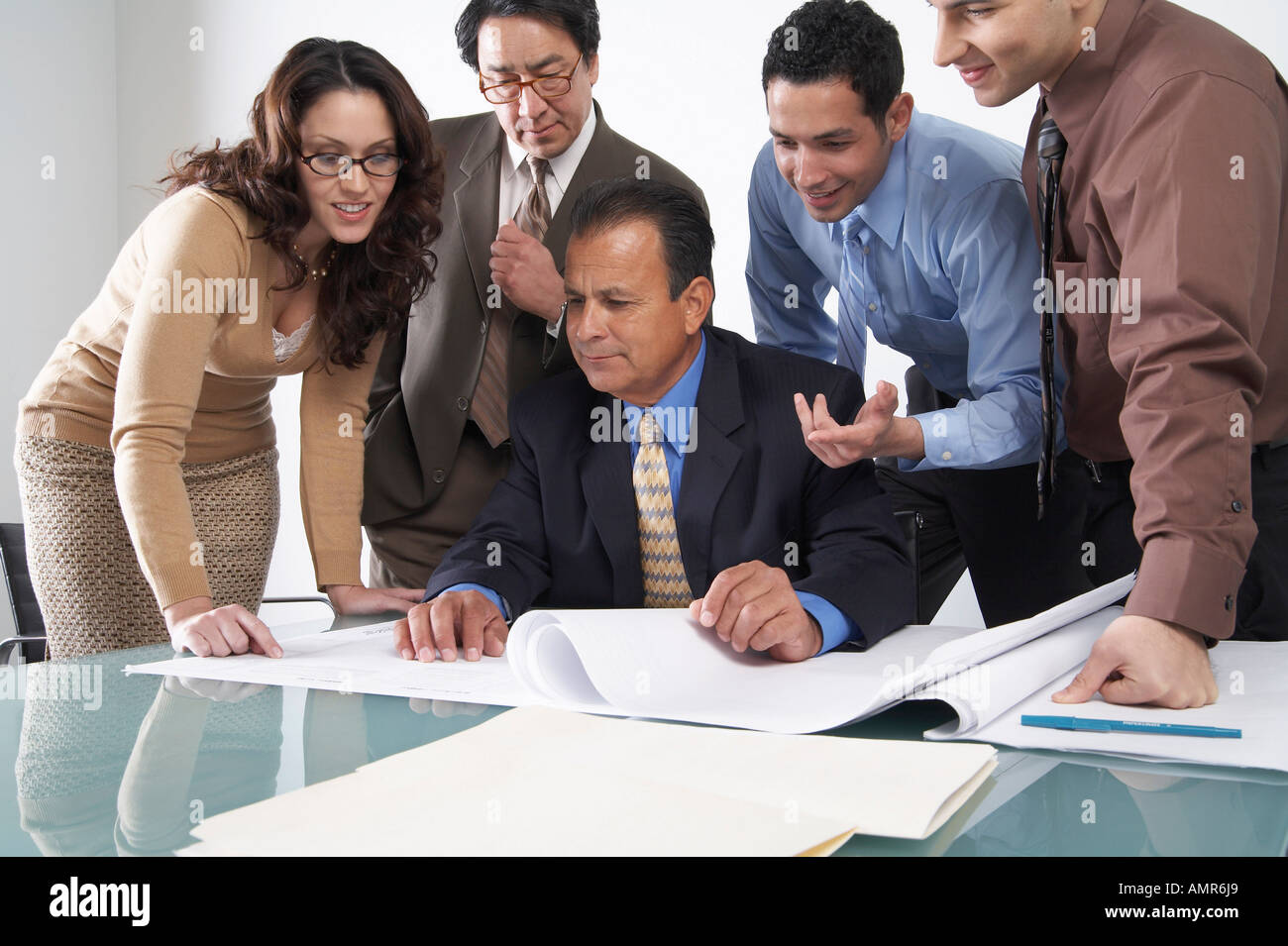 Business People in Meeting Stock Photo - Alamy
