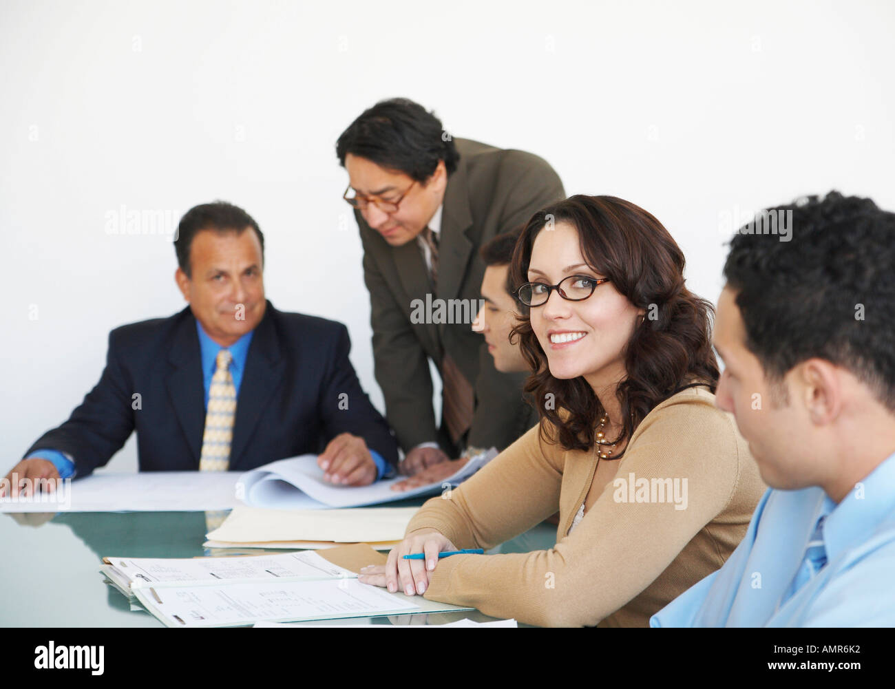Business People in Meeting Stock Photo - Alamy
