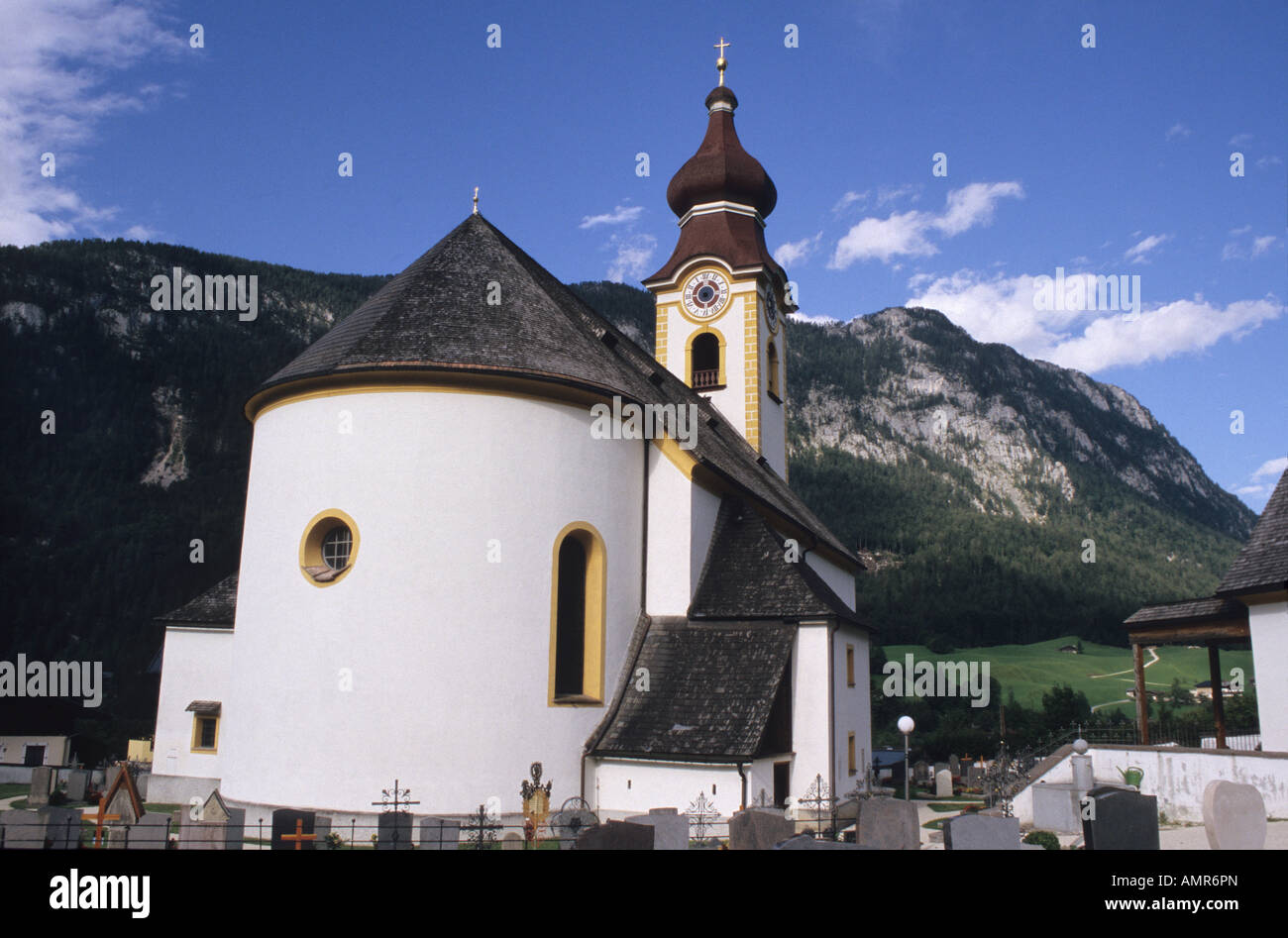 Church in a small village, Bavarian Alps, Germany Stock Photo - Alamy
