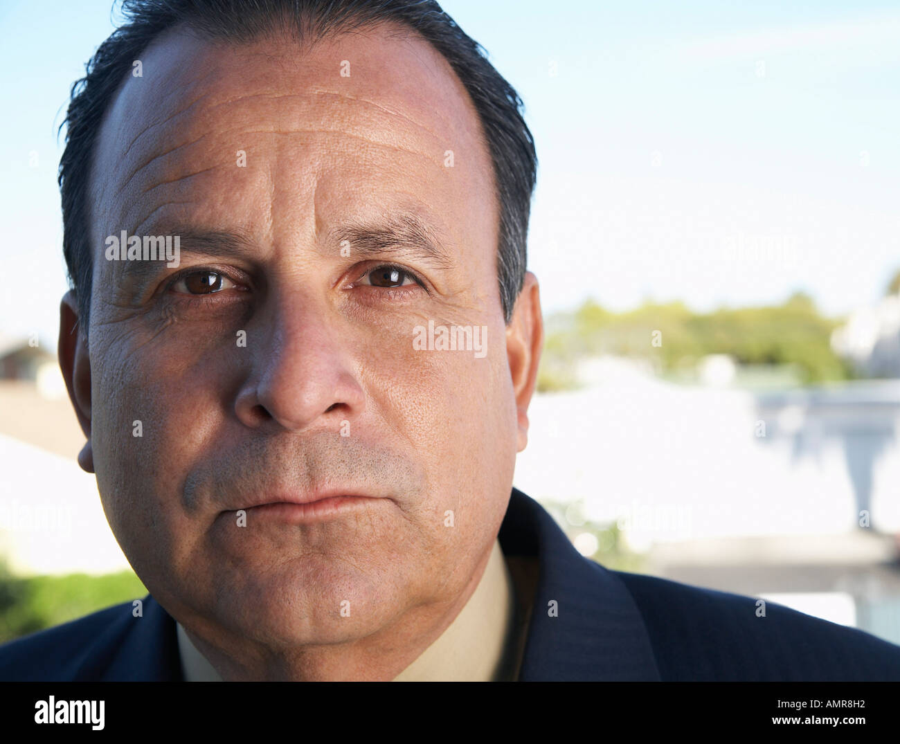Portrait of Businessman in City Stock Photo