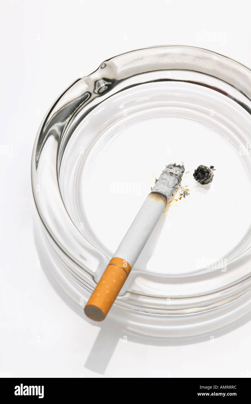 Cigarette in Ashtray Stock Photo