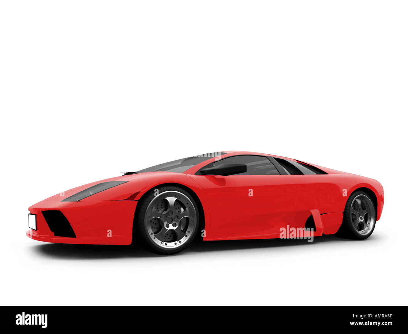 isolated sport car on white background Stock Photo - Alamy