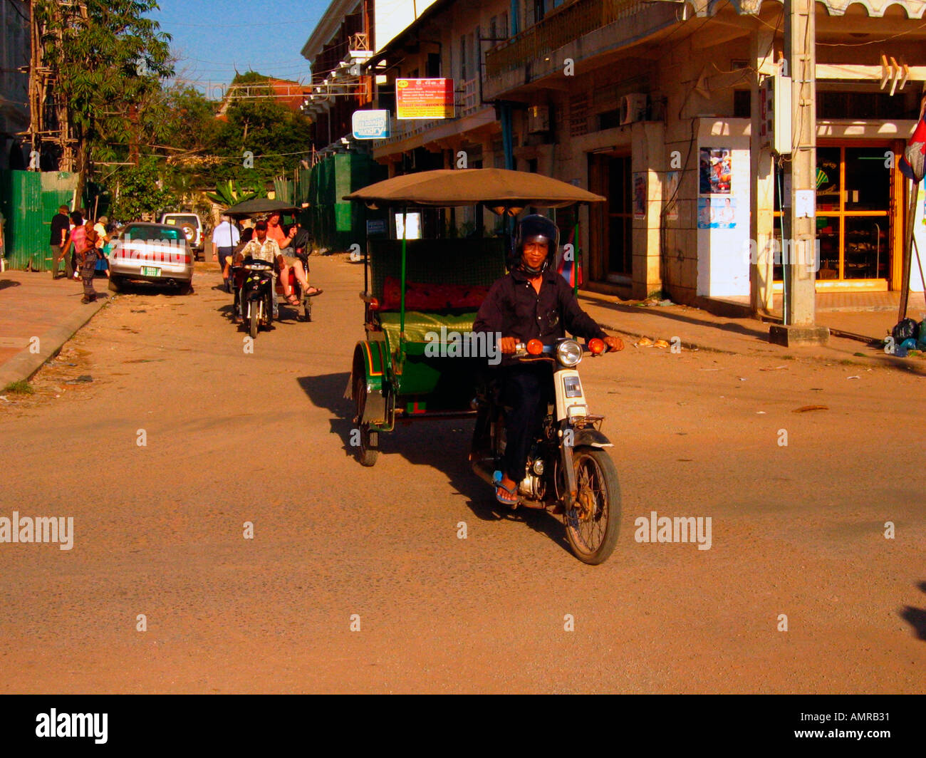 Motorcycle rickshaw Siem Reap Cambodia Stock Photo - Alamy