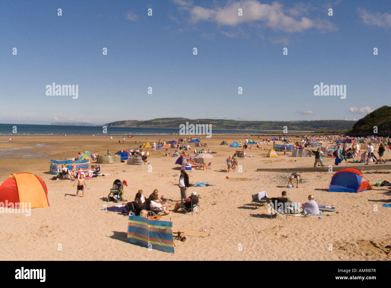 BENLLECH ISLE OF ANGLESEY NORTH WALES UK Many holidaymakers are taking