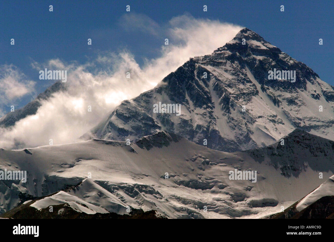 Mount Everest north face Himalayas Tibet Stock Photo - Alamy