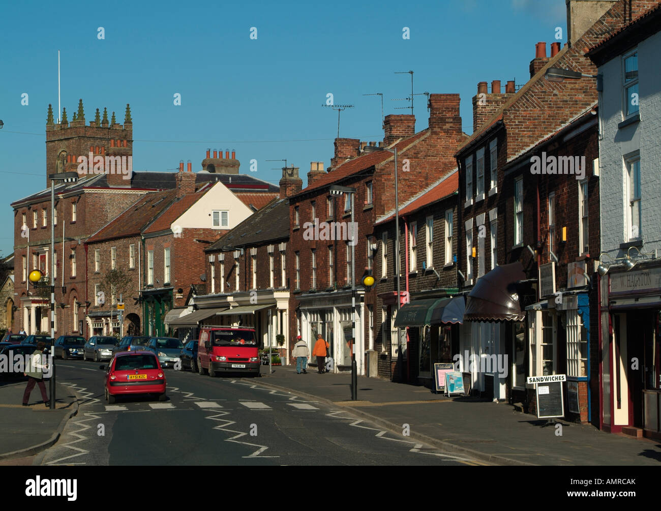 Market Weighton Market Place Stock Photo Alamy