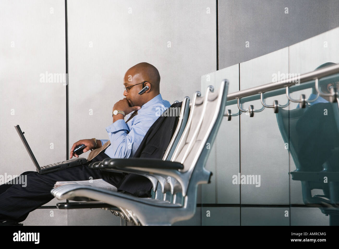 Black american airport waiting area hi-res stock photography and images ...