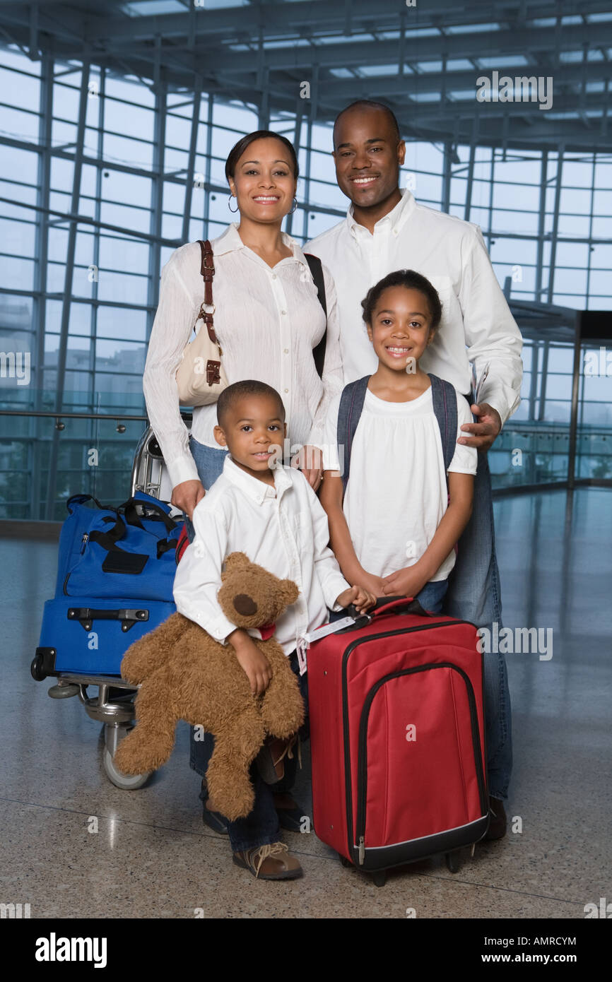 African family in airport Stock Photo 15323719 Alamy