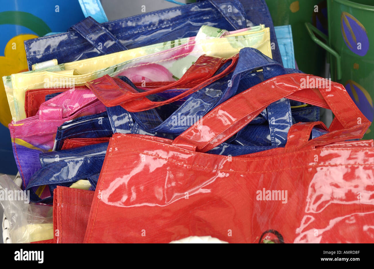 Plastic shopping bags Stock Photo Alamy